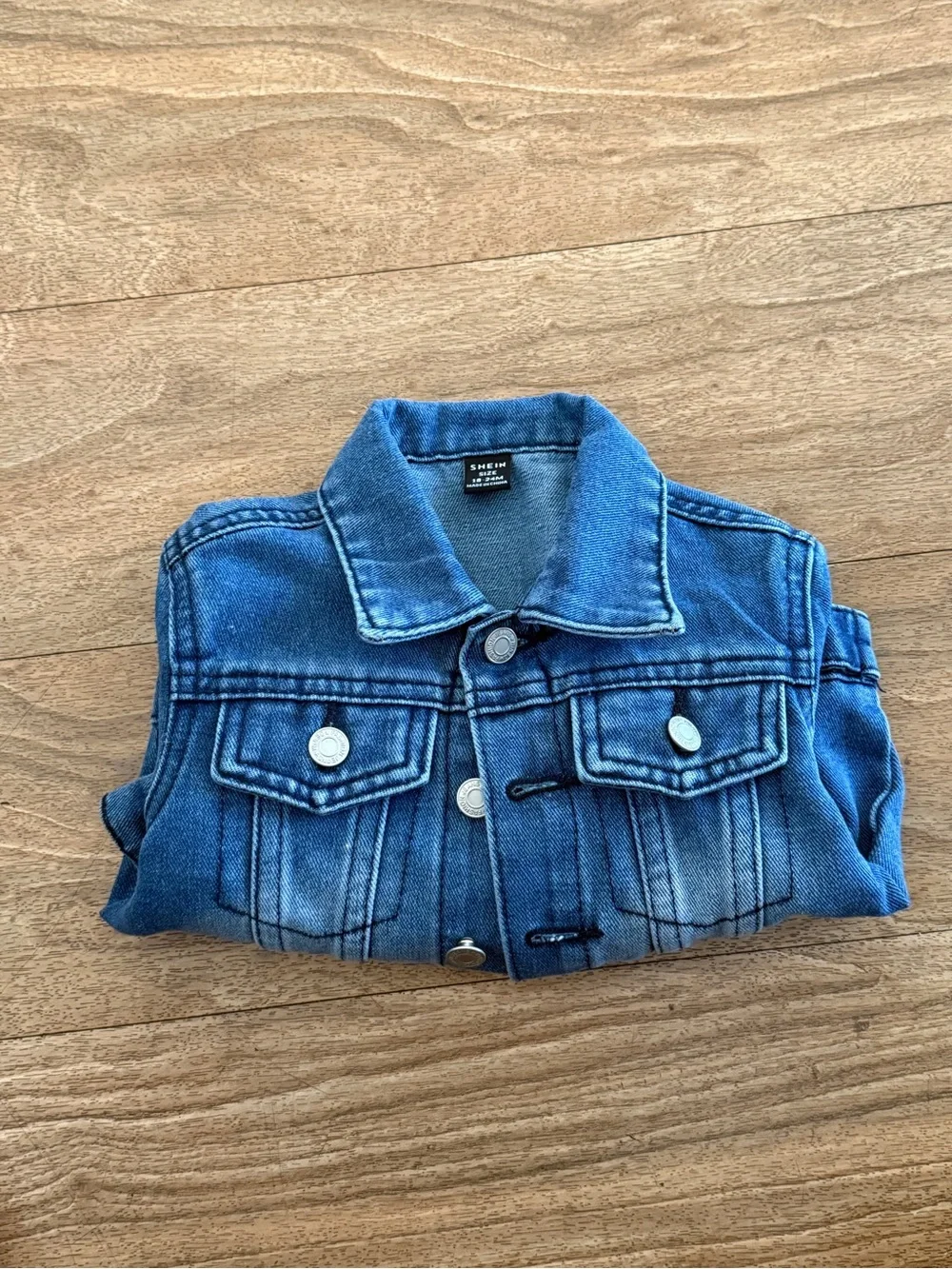 SHEIN Blue Kids Denim Jacket